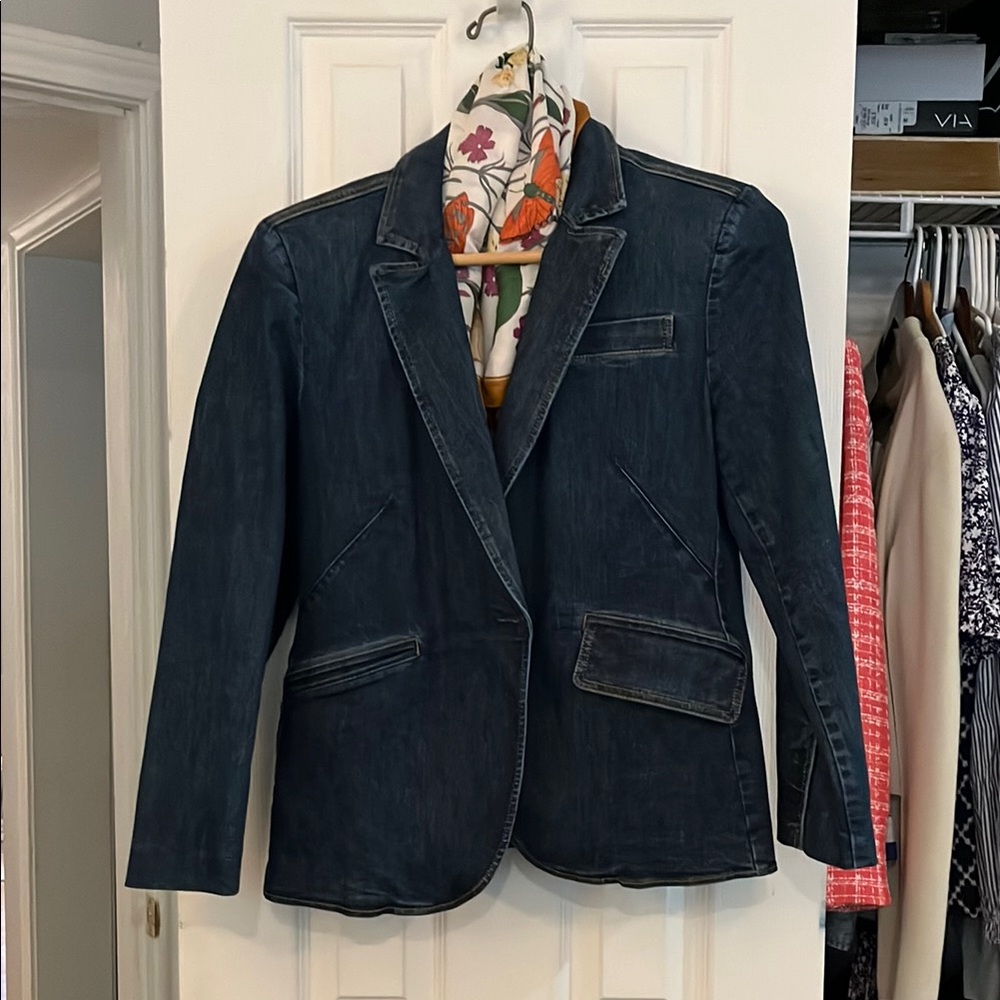 GAP Blue Blazer Classic Tailored Suit Jacket